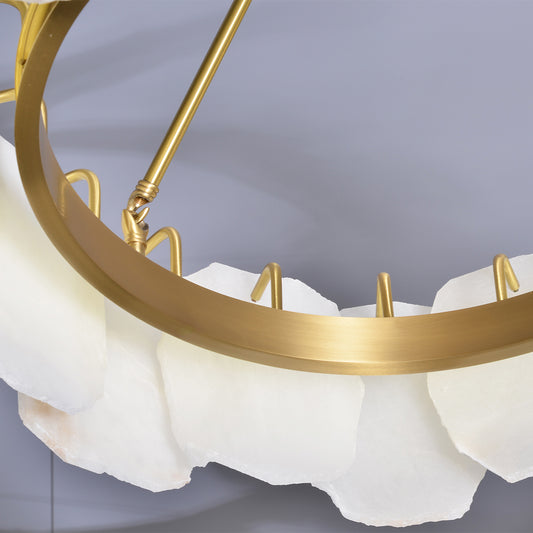 Round Marble Chandelier