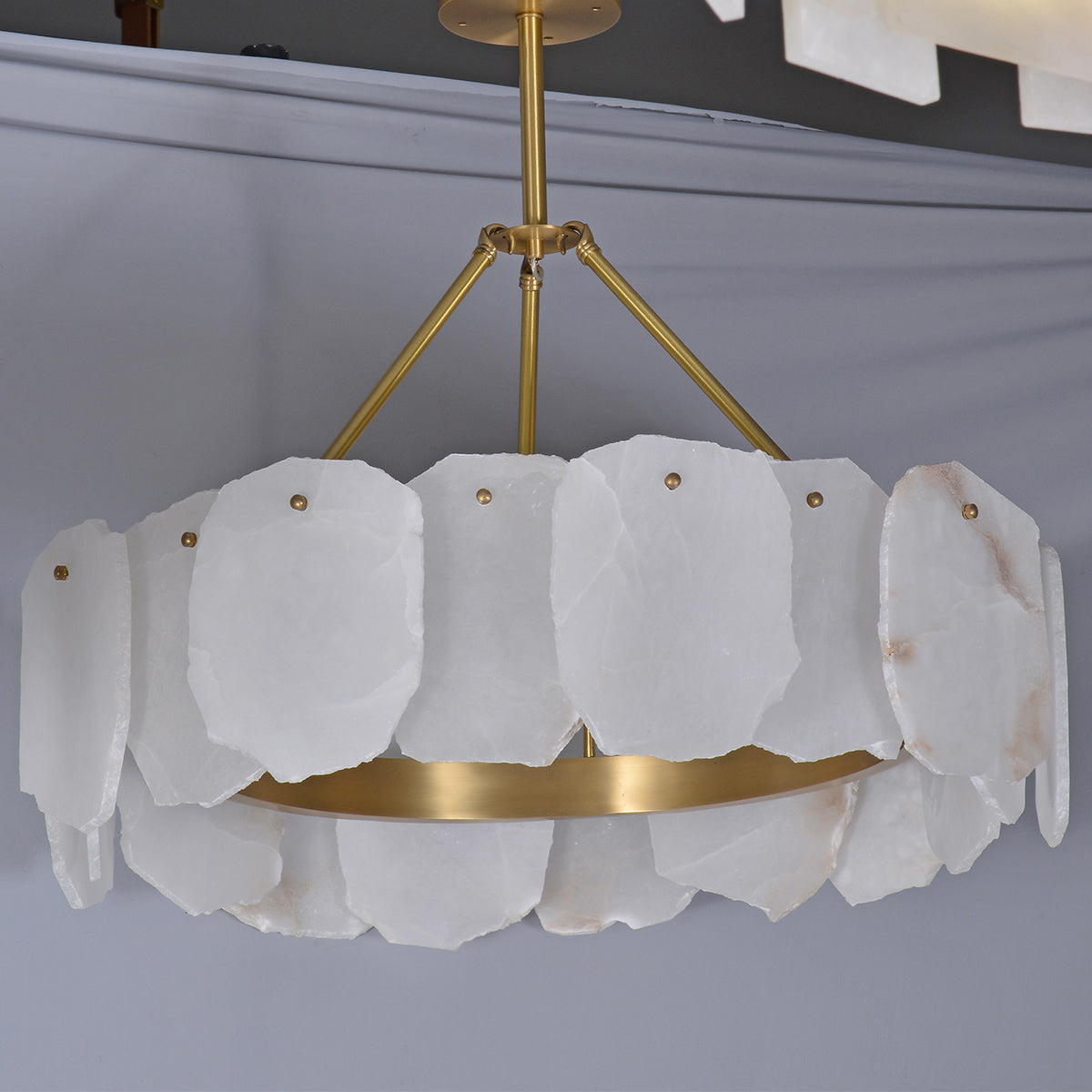 Round Marble Chandelier