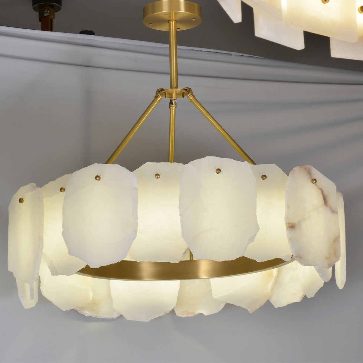 Round Marble Chandelier