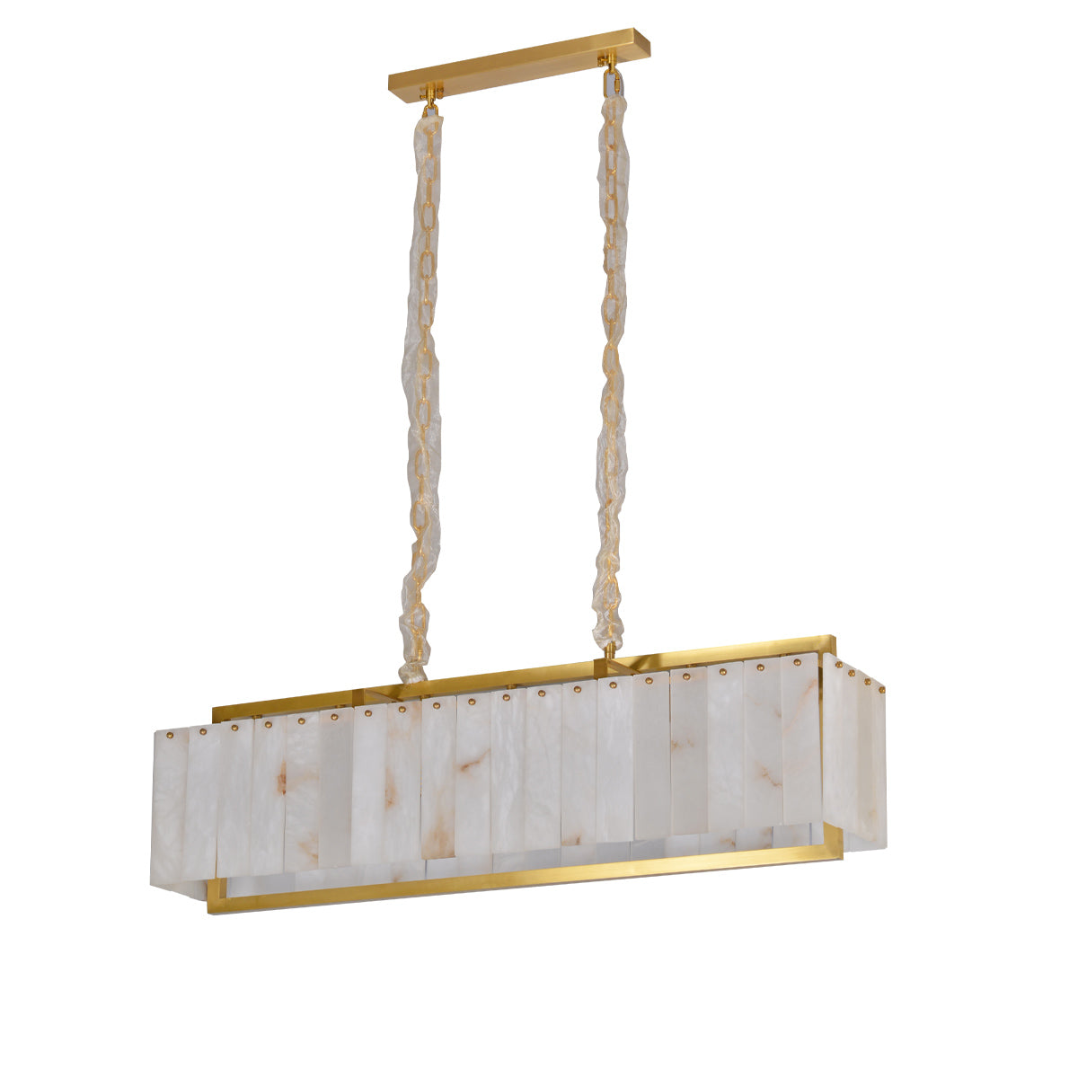 Rectangular Gypsum Chandelier