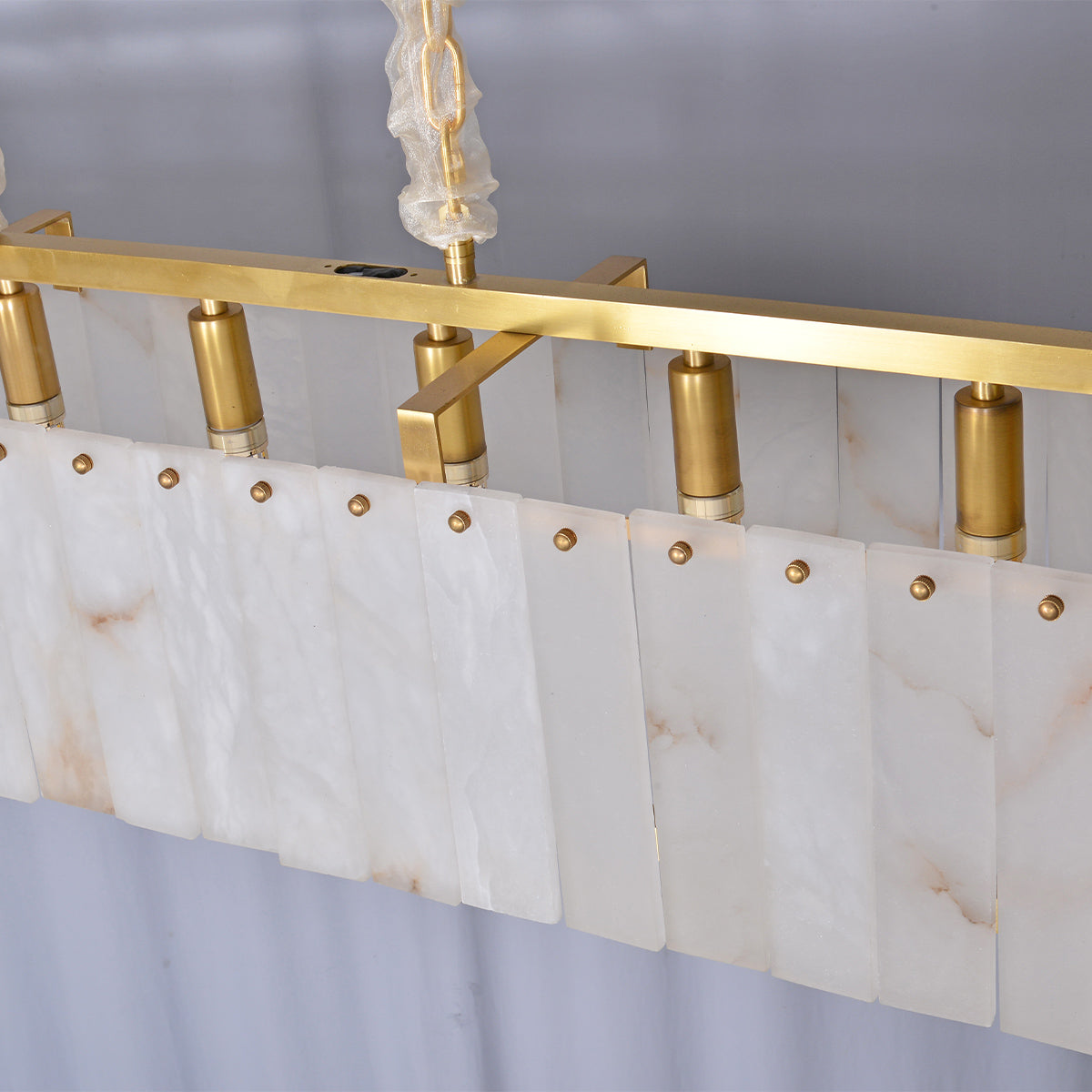 Rectangular Gypsum Chandelier