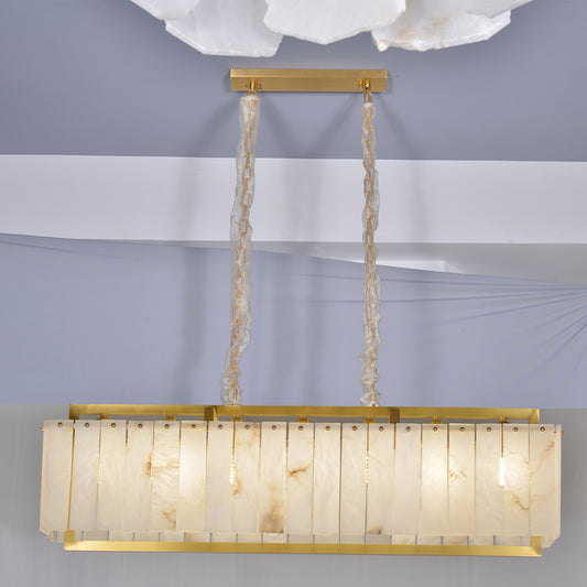 Rectangular Gypsum Chandelier