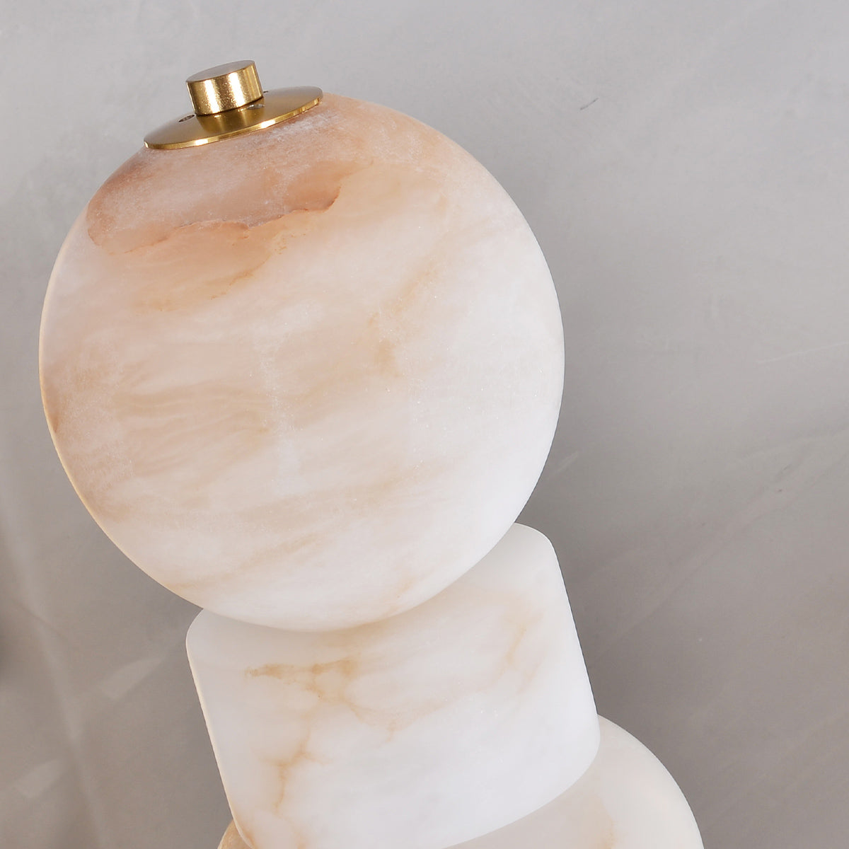 Snowflake Stone Column Stacked Floor Lamp