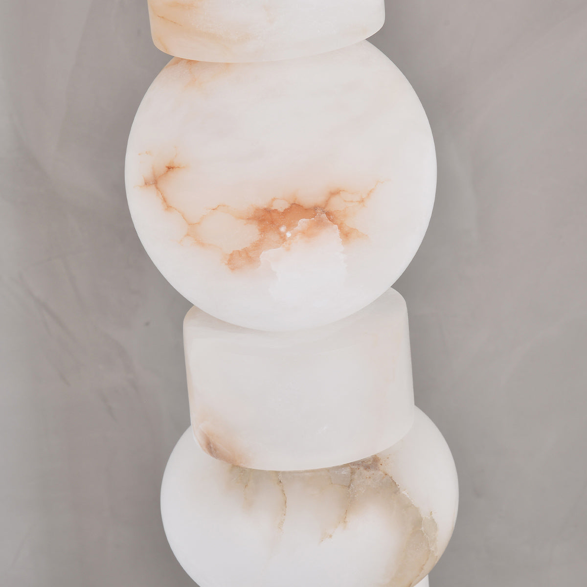 Snowflake Stone Column Stacked Floor Lamp