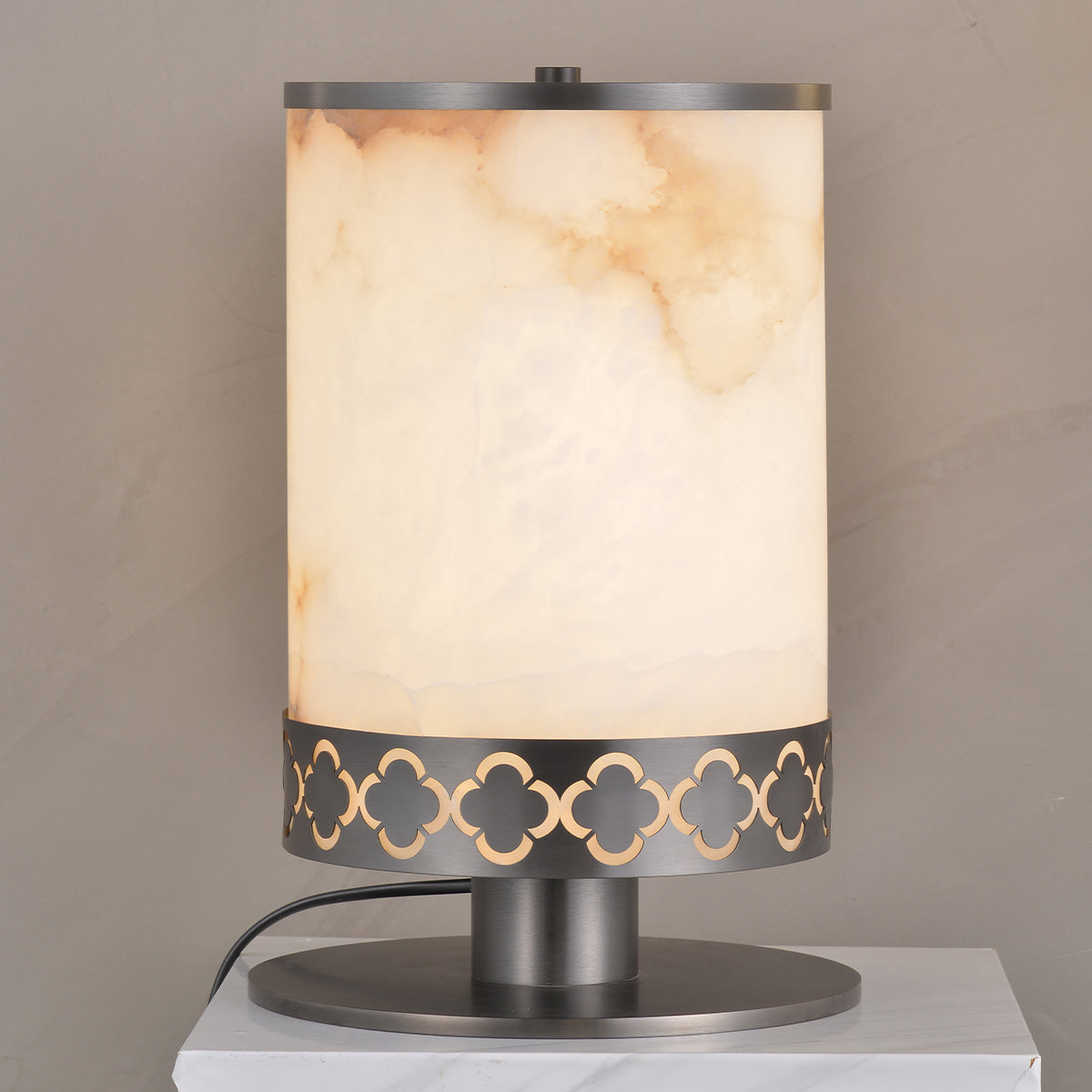 Round Marble Table Lamp