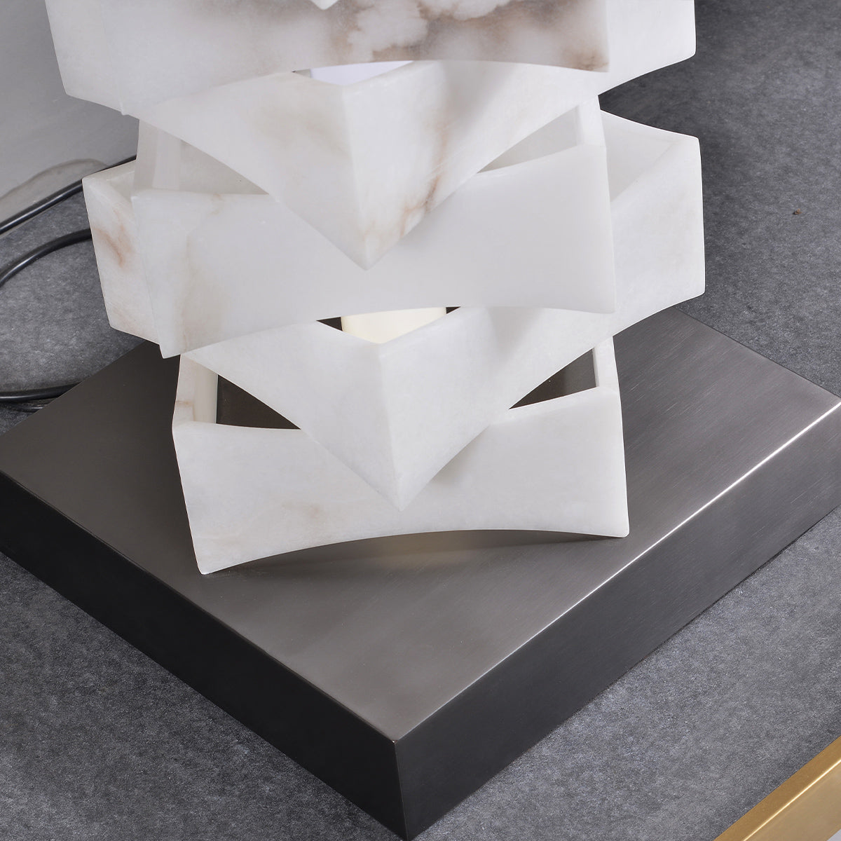Snowflake Gypsum Stack Floor Lamp