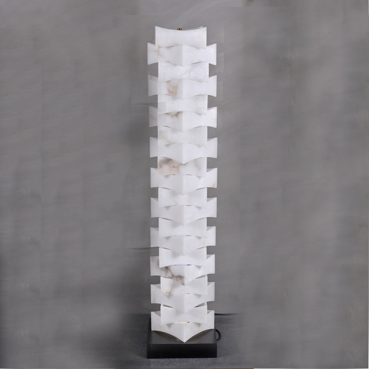 Snowflake Gypsum Stack Floor Lamp