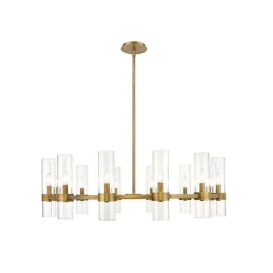 Bria Art Round Chandelier - Ginkgo Petal