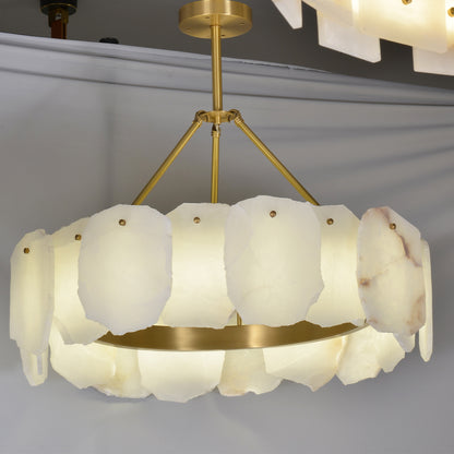 Round Marble Chandelier