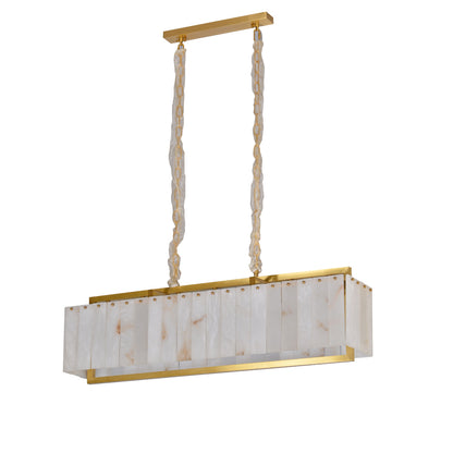 Rectangular Gypsum Chandelier