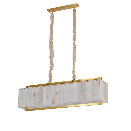 Rectangular Gypsum Chandelier