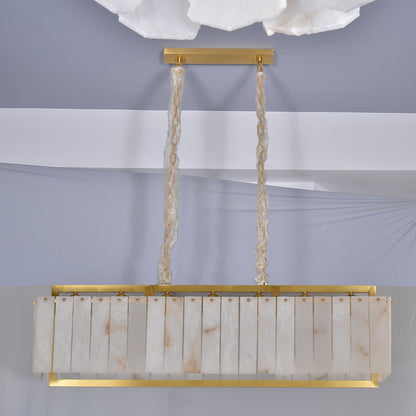 Rectangular Gypsum Chandelier