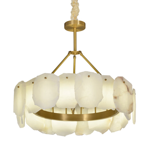 Round Marble Chandelier