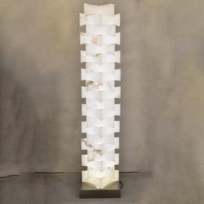 Snowflake Gypsum Stack Floor Lamp