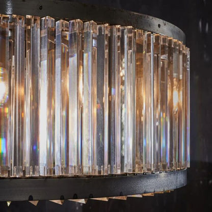 Lita Glass Round Chandelier - Ginkgo Petal